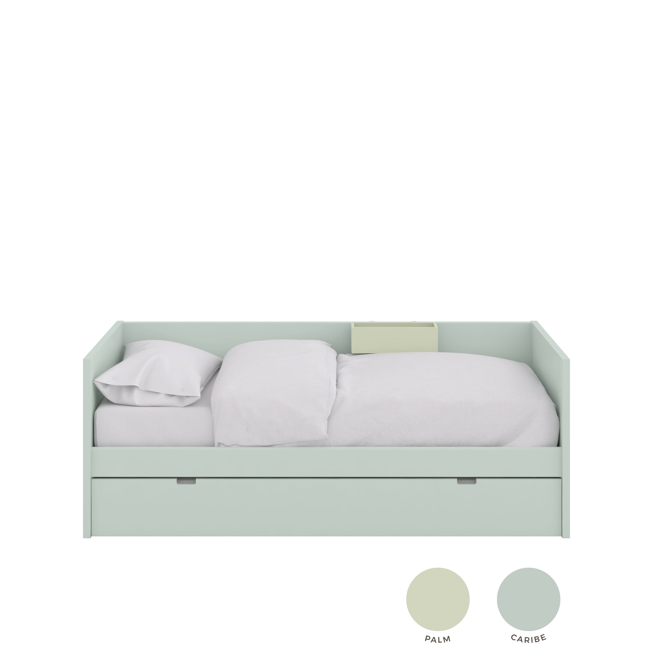 Bed met Uitschuifbed en Sierlijst
