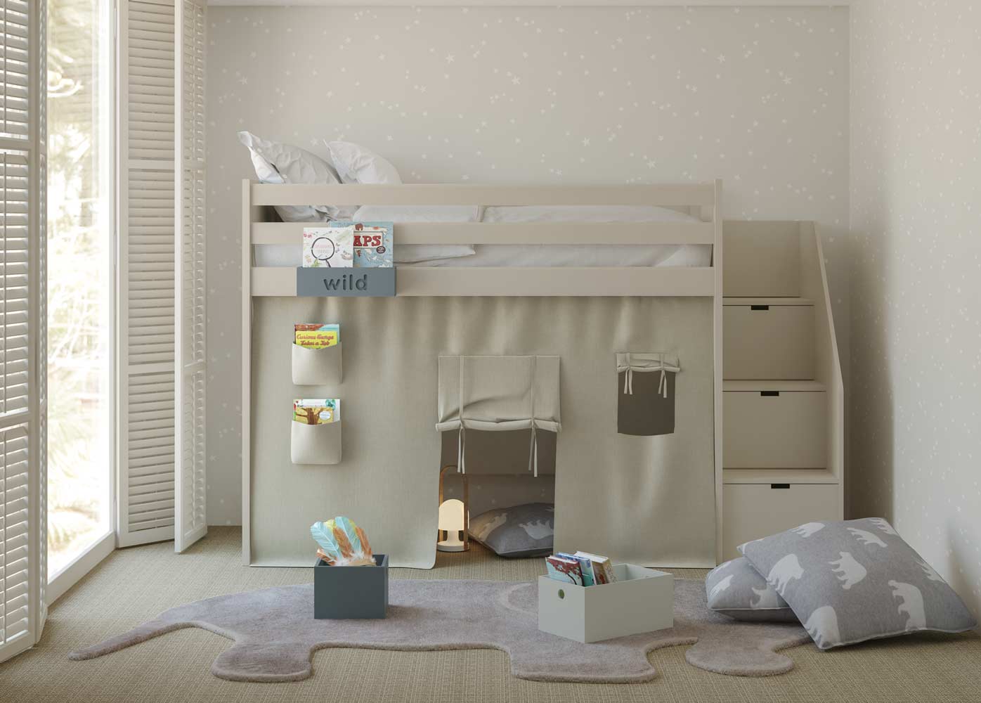 Kids Storage Box with Hooks/Hangers