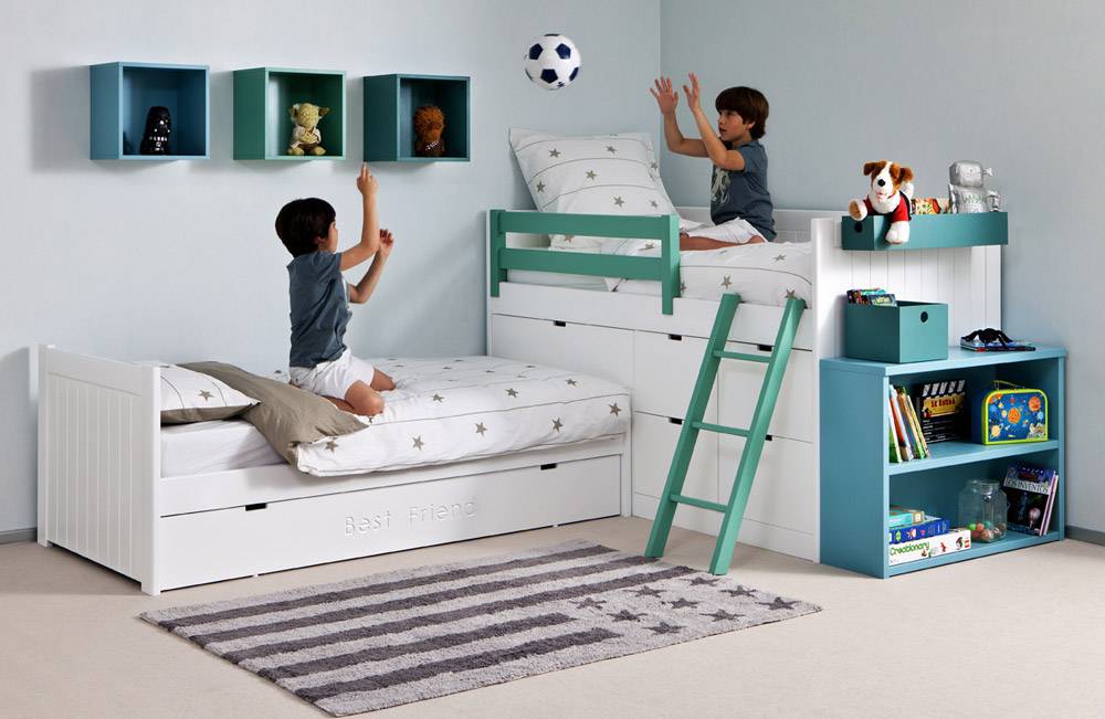Lits XL Bloc en forme de L