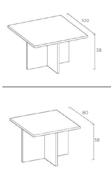 Table de jeux carré