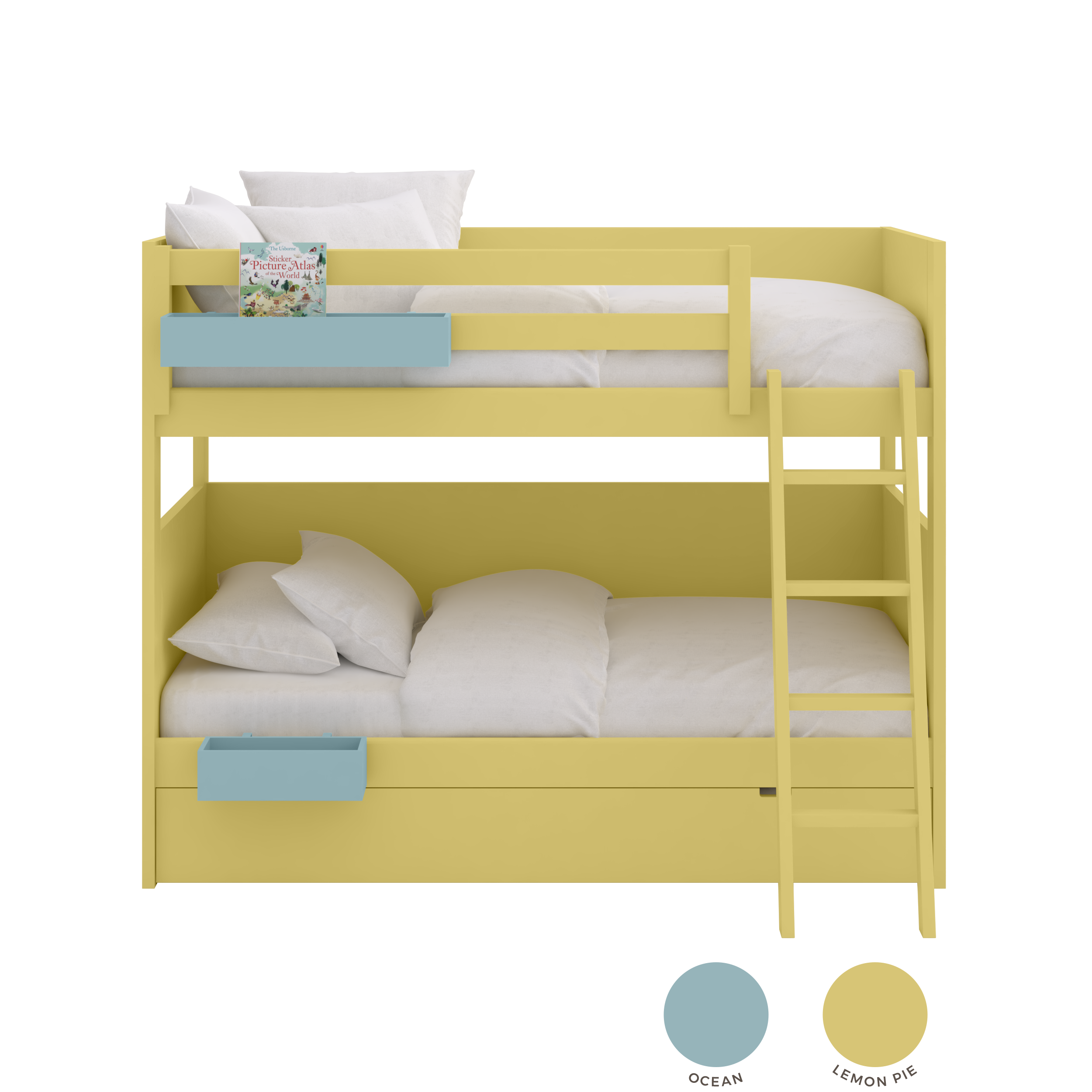 Stapelbed met onderschuifbed