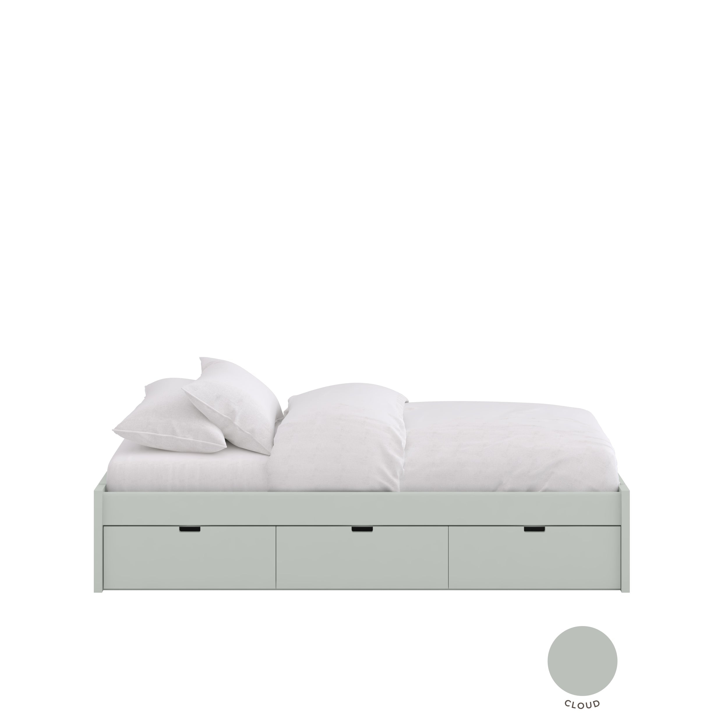Letto Tatami con cassetti con ruote guidate