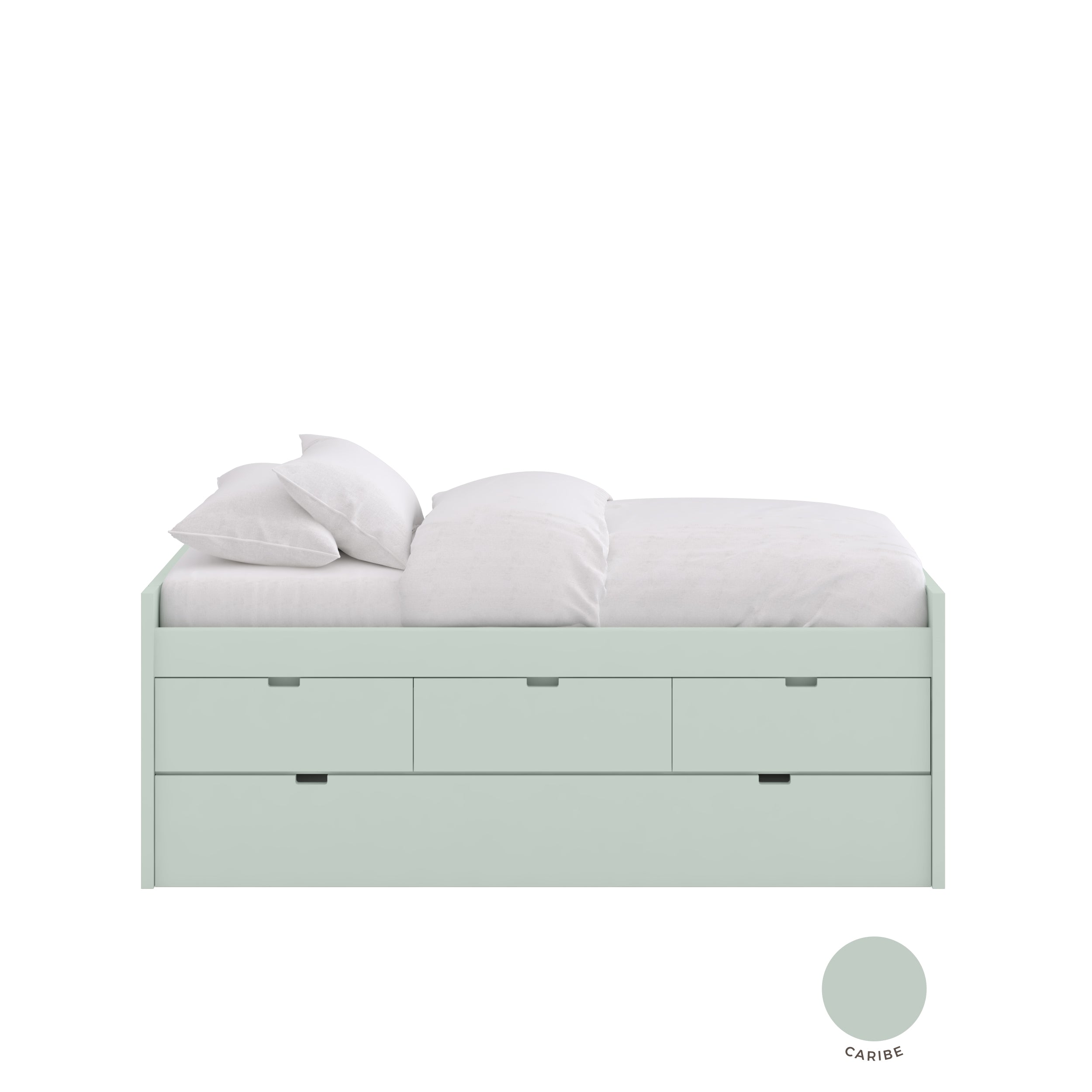 Letto Singolo Blocco con Letto Estraibile