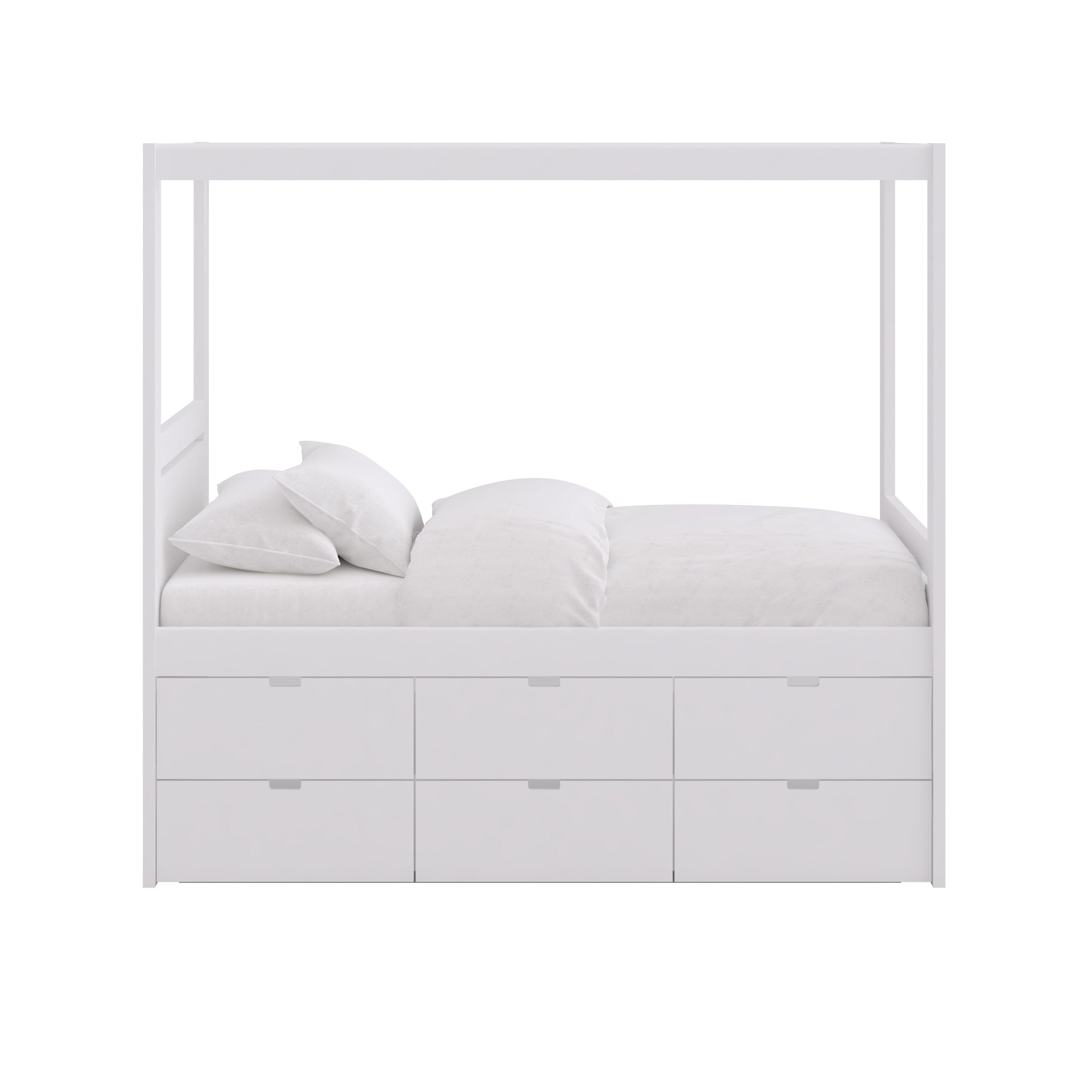 Kajuitbed met sierlijst