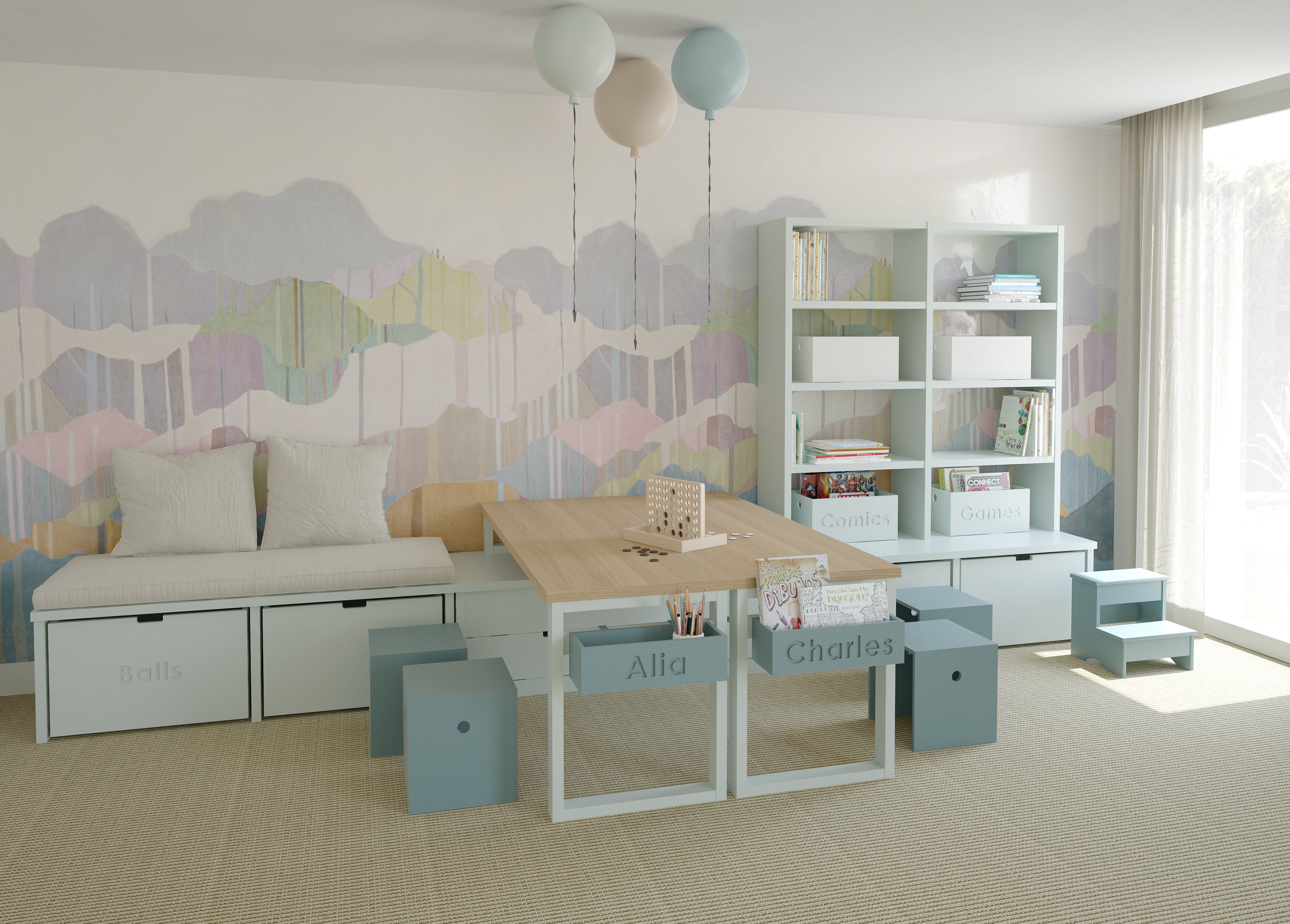 Sièges cube pour enfants