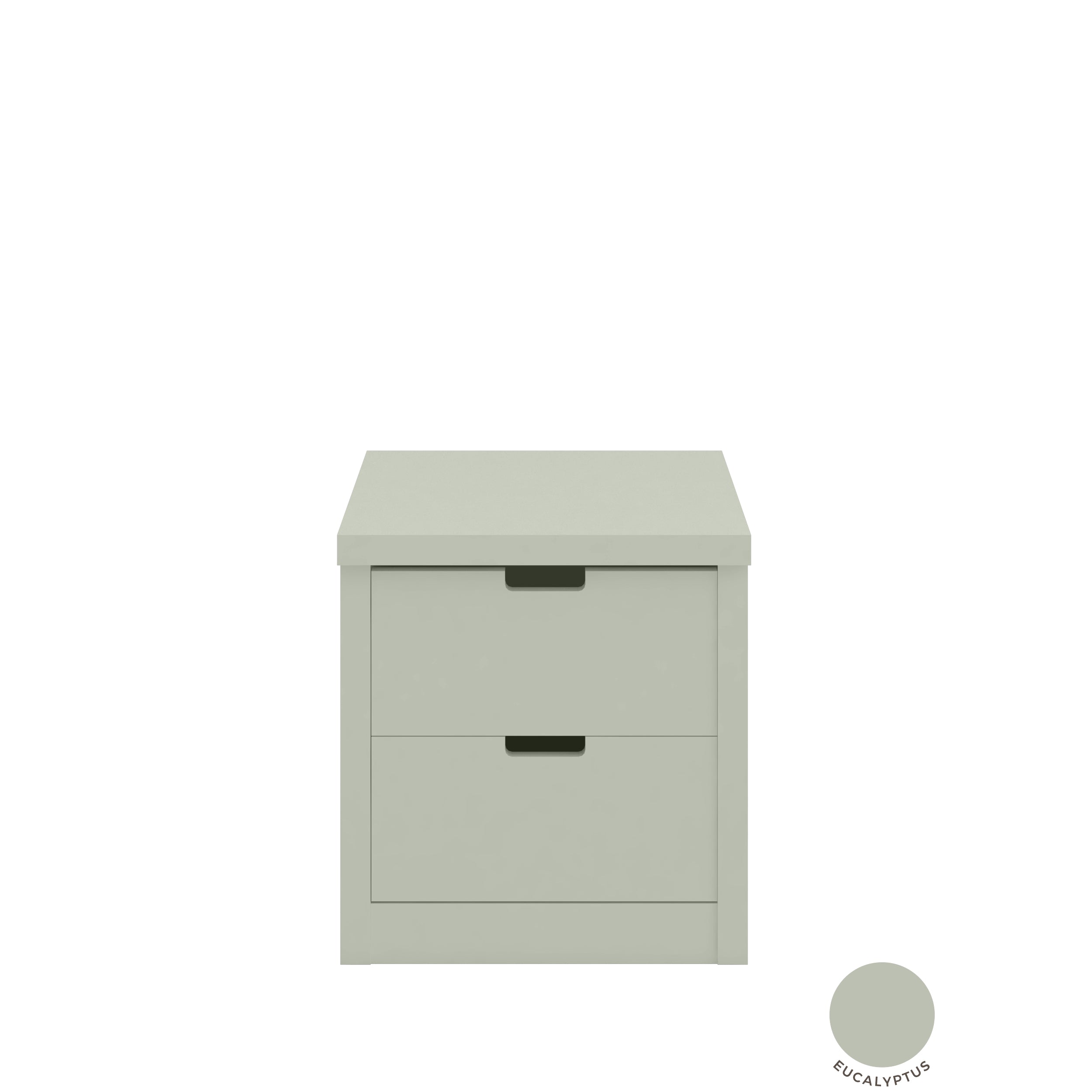Bedside table with two drawers
