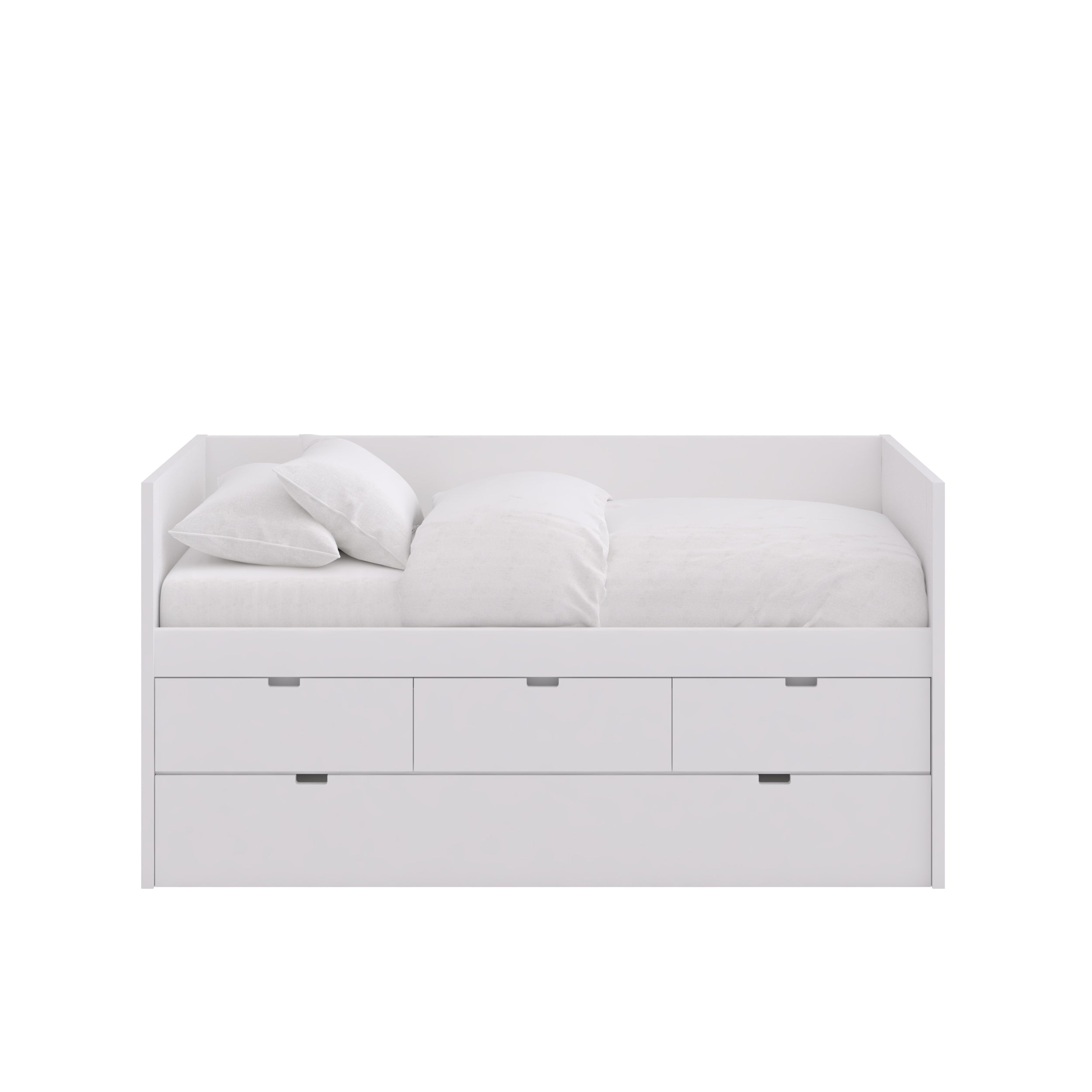 Letto Blocco con Schienale e Letto Estraibile