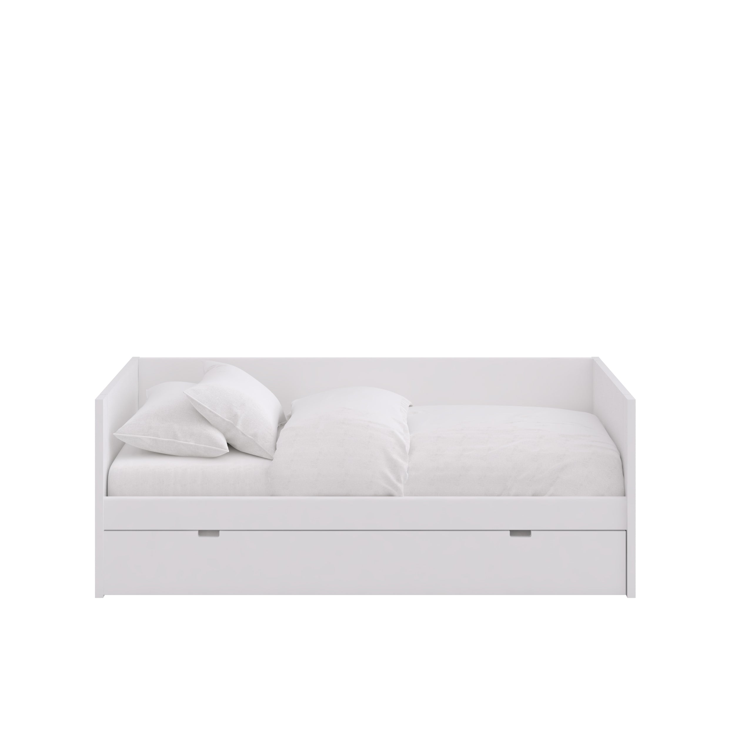 Bed met Uitschuifbed en Sierlijst