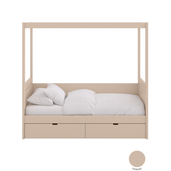 Daybed with trundle bed base