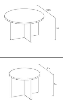 Table de jeux ronde 