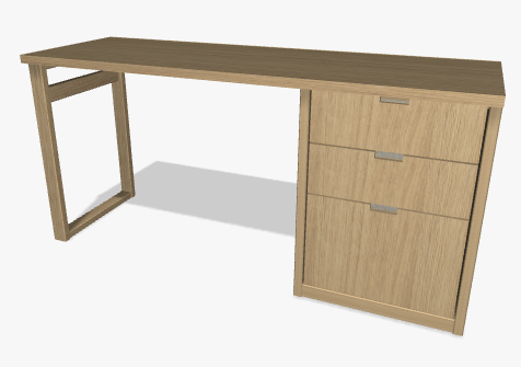 Study Desk with drawers