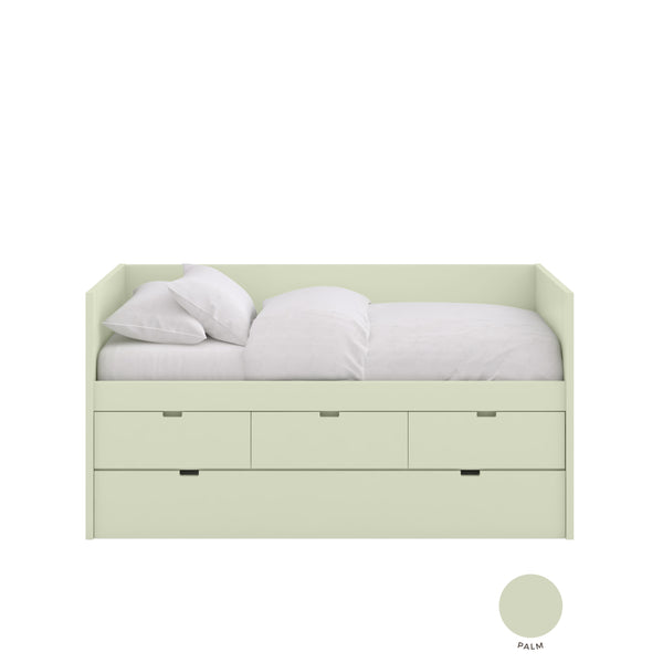 Block Trundle Bed with paneling