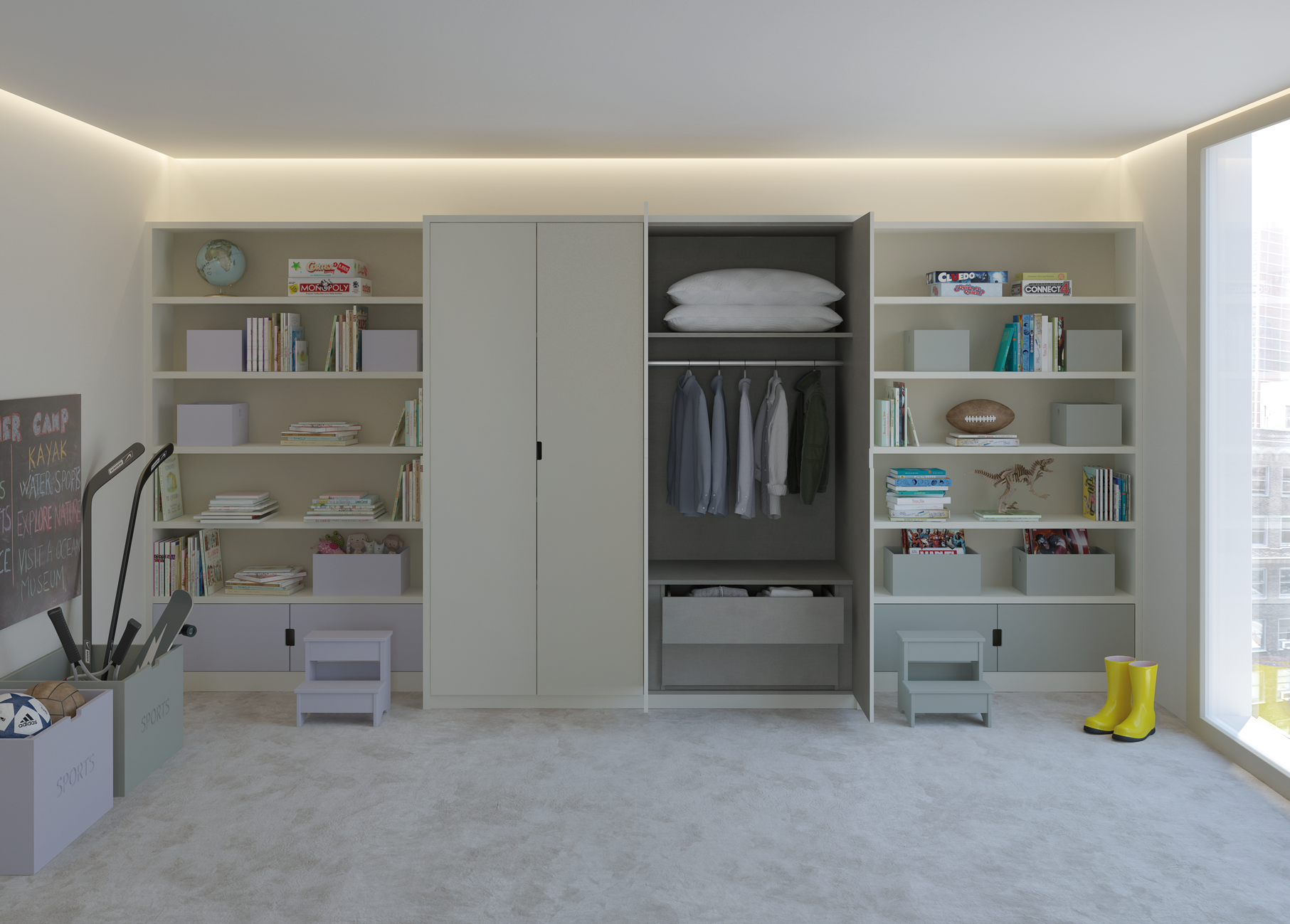 2-door wardrobes for kids