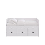 Blockbed 6 drawers with frieze