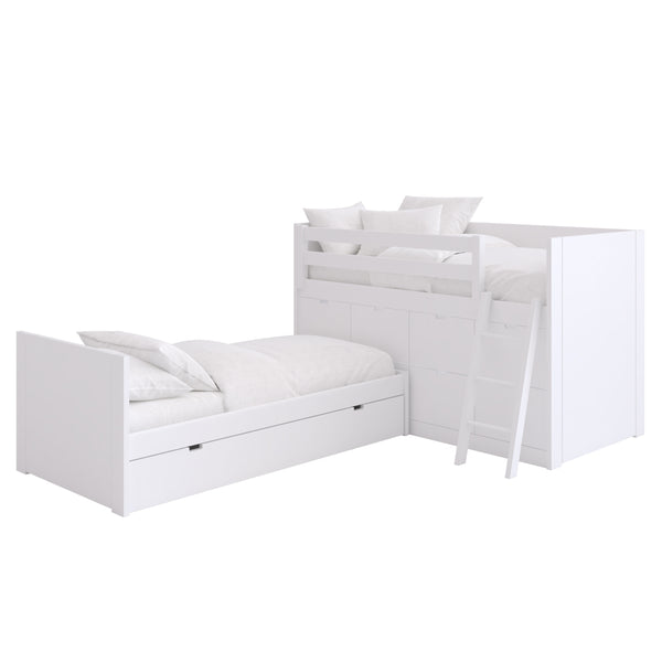 XL Block composition beds in –L– shape