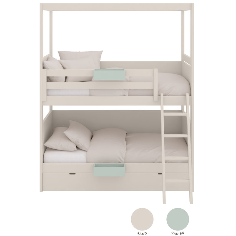 Canopy Bunk Bed with Trundle bed