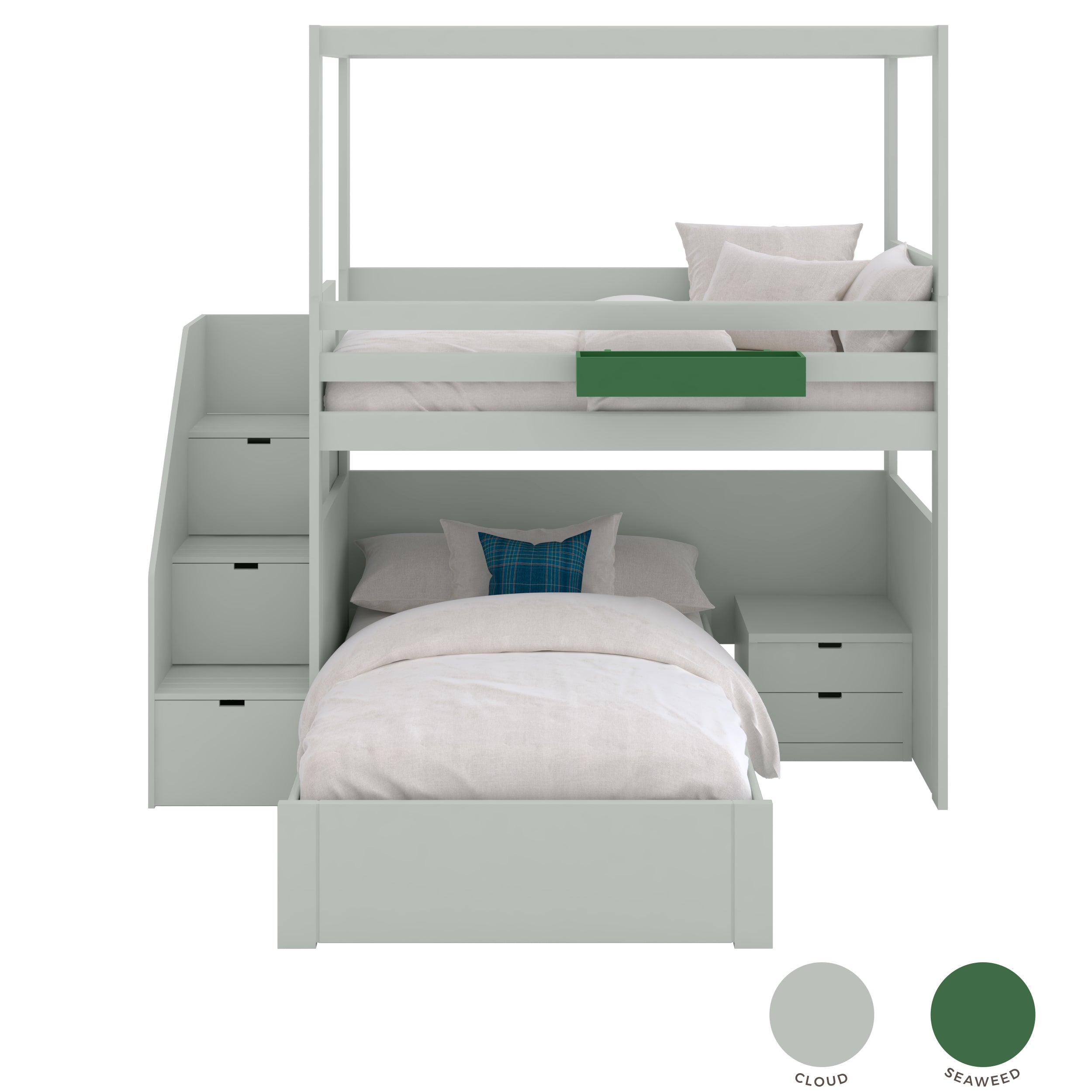 XL High Bed with Storage Drawers