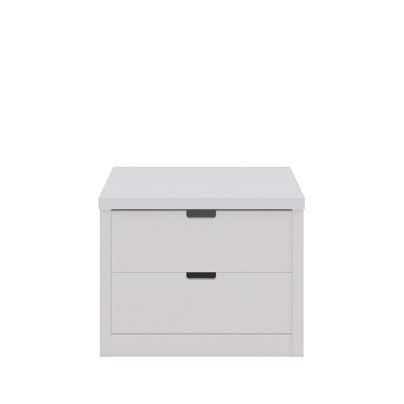 Bedside table with two drawers